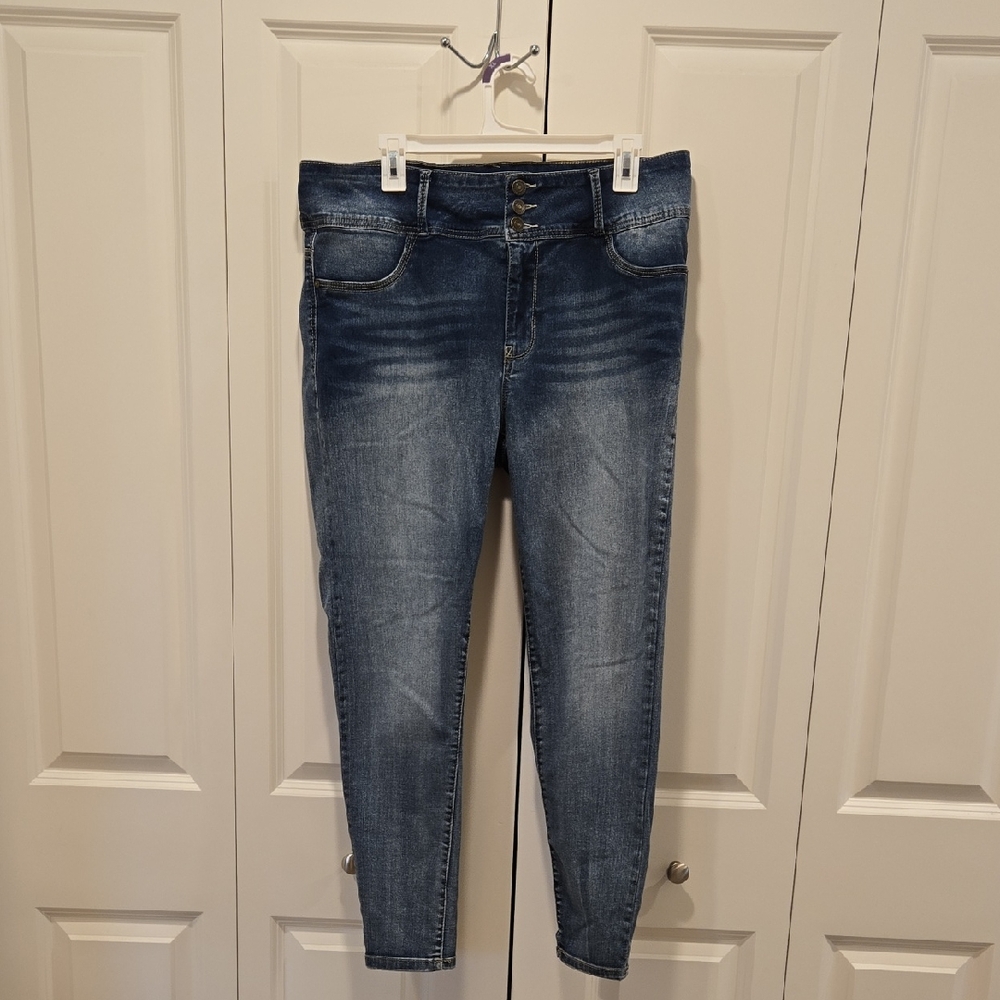 EUC Wallflower Classic Blue Skinny Jeans for Women